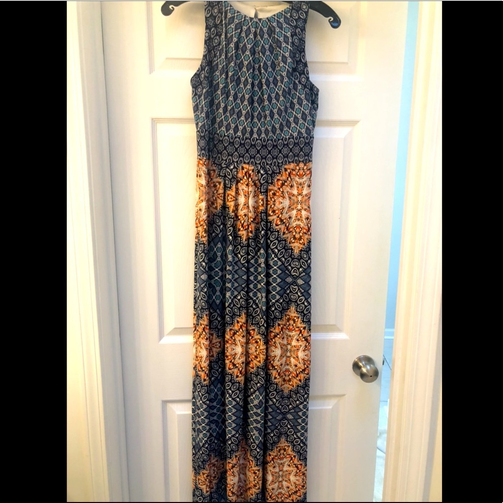 Wisp Colorful Geometric Maxi Dress Size 0